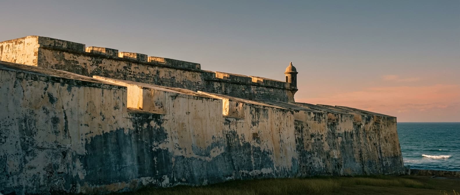 Castillo San Felipe del Morro al atardecer — San Juan, Puerto Rico